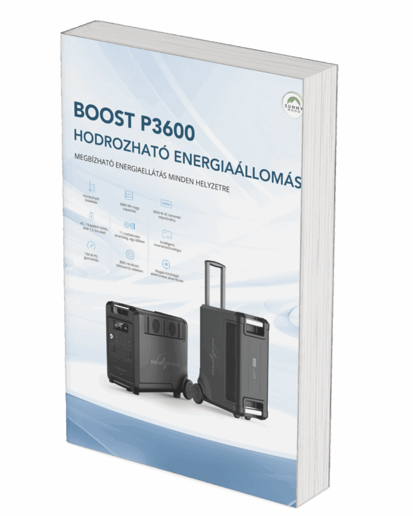 Boost P3600 hordozható energiaállomás biztonságos akkumulátor