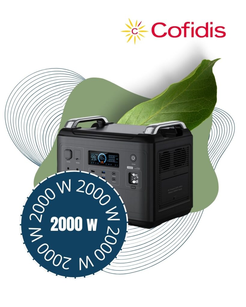 BOOST P2000 hordozható töltőállomás napelem kompatibilis