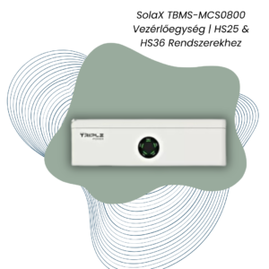 solax tbms mcs0800 vezérlőegység | hs25 & hs36 rendszerekhez
