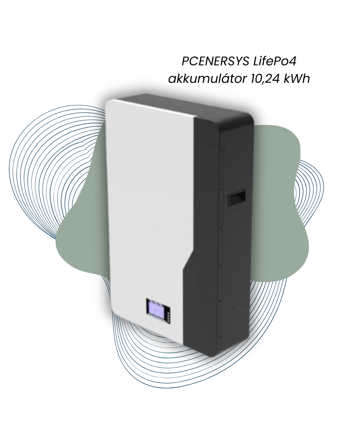 pcenersys lifepo4 akkumulátor 10,24 kwh